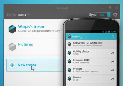 Tresorit mobile app