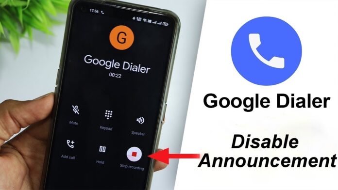 How to disable call recording announcement off
