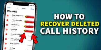 How To Recover Deleted Call History